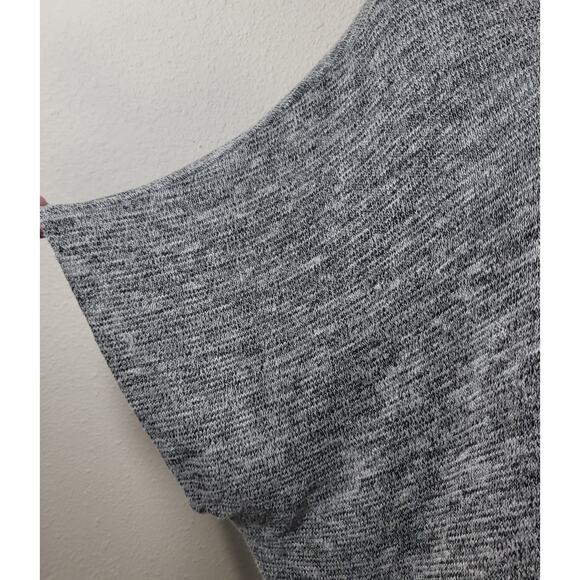 Kona Gray Black Marled Open Front Cardigan Sweater XS Lightweight Soft Flowy - Picture 6 of 6